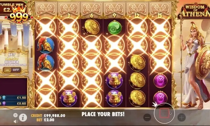 Wisdom of Athena 999BET Tiến hành đặt cược và nhận thưởng tại cổng game